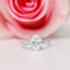 1.75 CT Oval Cut Moissanite Pave Setting Engagement Ring