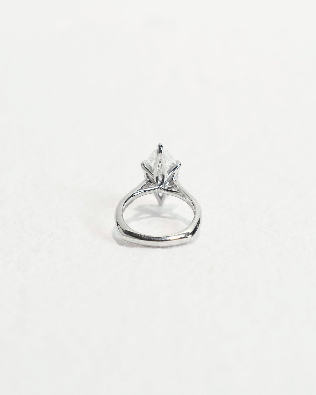 2.0 -4.0 CT Marquise ⁠Cut Lab Grown Diamond Solitaire Engagement Ring