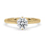 Hidden Halo Engagement Ring With Round Cut Diamond