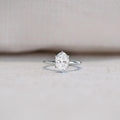 1.50 CT Oval Cut Solitaire Style Moissanite Engagement Ring