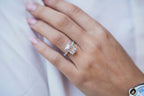 1.30 - 4.30 CT Emerald Moissanite Hidden Halo & Pave Setting Engagement Ring
