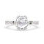 Rose Cut Diamond Ring for a Classic White Gold Look