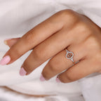 Gemini Ring In Rose Gold Finish