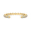 Open Gap Wedding Band - Round Diamond