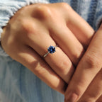 Royal Blue Ring In Simple Solitaire Style