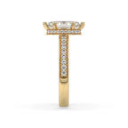 Hidden Halo Marquise Diamond Ring
