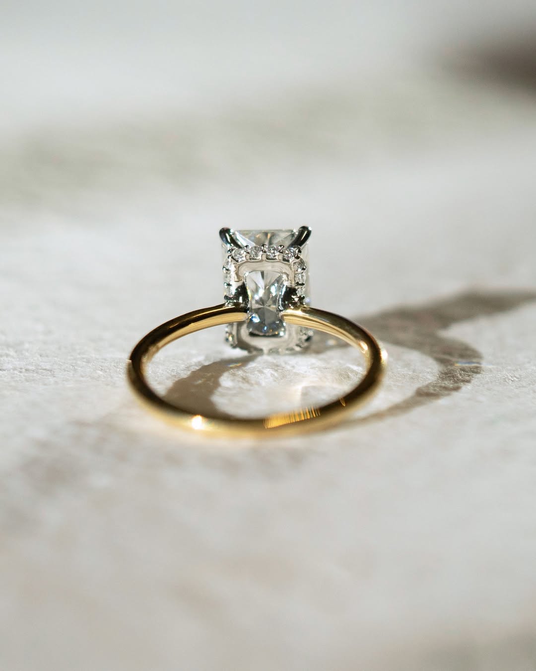 1.0 -3.04 CT Radiant ⁠Cut Lab Grown Diamond Hidden Halo Engagement Ring