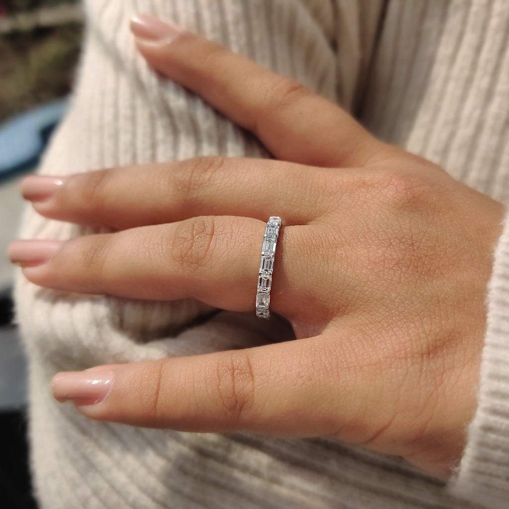 Eternity Emerald wedding band
