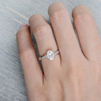 1.50 CT twist Style Moissanite Engagement Ring
