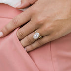 6.70 CT Oval Moissanite Solitaire Engagement Ring