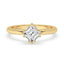 Solitaire Asscher Cut Diamond Ring
