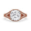 Cushion Cut Milgrain Engagement Ring Setting