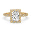 Twisted Engagement Ring in Classic Yellow Gold