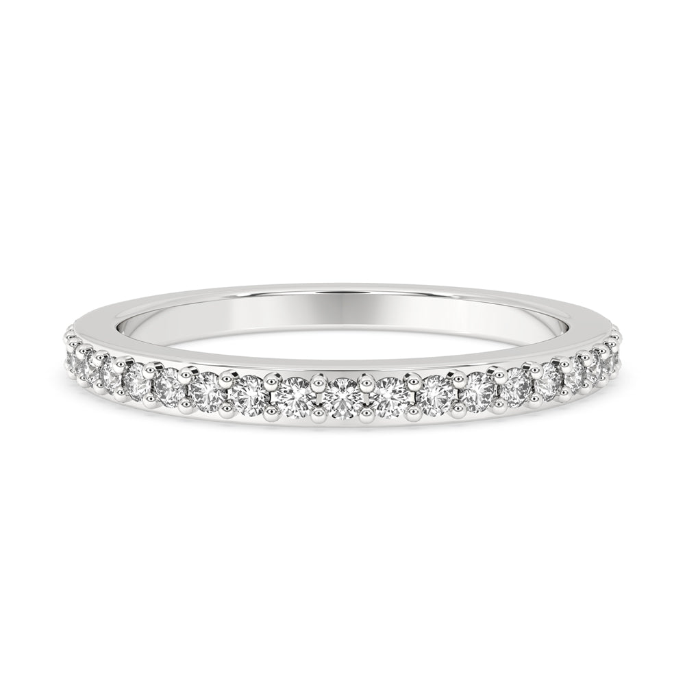 Half Eternity Wedding Band - White Gold Imagen principal del producto
