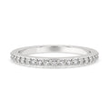 Half Eternity Wedding Band - White Gold