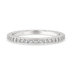 Half Eternity Wedding Band - White Gold