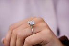 4.50 CT Cushion Cut Moissanite Solitaire Engagement Ring