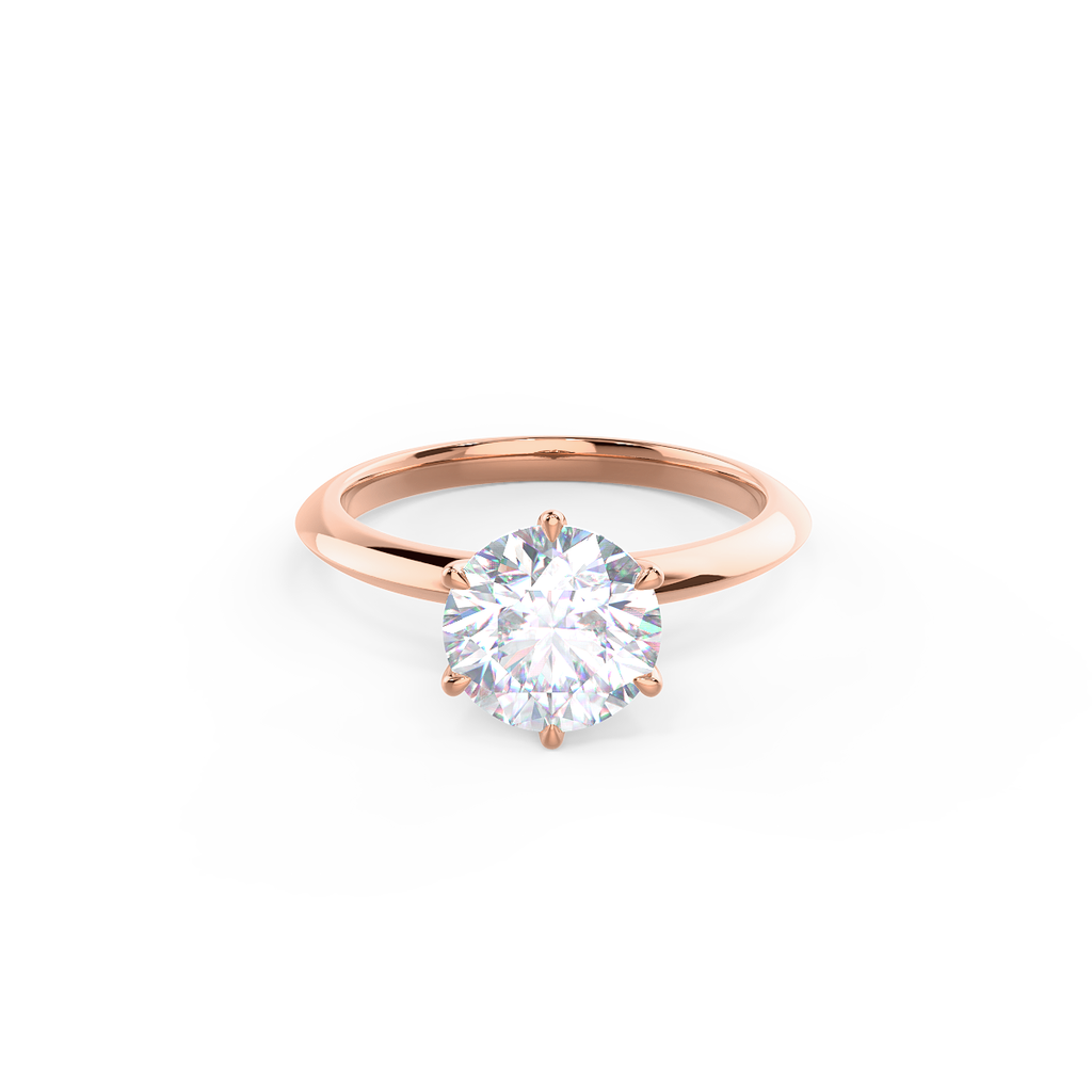 2.50 CT Round Moissanite Solitaire Engagement Ring