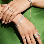 Round Cut Moissanite Diamond Tennis bracelets