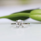 2.75 CT Round Brilliant Cut Moissanite Solitaire Engagement Ring