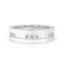 Matte Finish White Gold Wedding Band