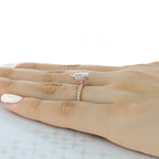 1.93CT Pear Cut Moissanite Hidden Halo Engagement Ring