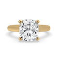 Hidden Halo Cushion Cut Diamond Ring