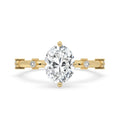 Oval Shaped Engagement Ring - Distance Pave