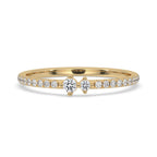 Round Diamond Wedding Band - Lab Grown