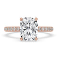Cushion Diamond Ring In Double Hidden Halo Design