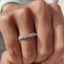 Yellow Gold Band - Round Double Row Pave