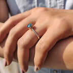 Round Cut Engagement Ring With Round Cut Pave Style