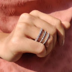 Round Cut Wedding Band With Full Eternity Style