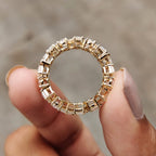 Oval, Pear, Heart, and Emerald Moissanite Multi Shape Eternity Band