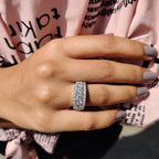 half eternity band In Round Cut Stone