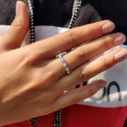 Full Eternity East West Oval Wedding Band