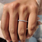 Diamond Half Eternity Band with Round Cut