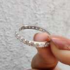 Round Cut Moissanite Eternity Band