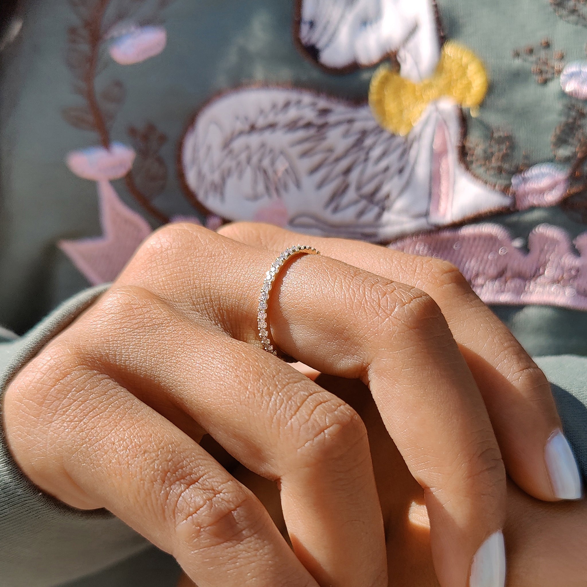 Round Diamond Wedding Band – Full Eternity