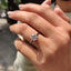 Round Cut Diamond Cathedral Setting Ring