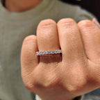 Lab Grown Diamond Round Eternity Band