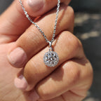 Halo Pendant – Round Cut Diamond
