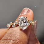 Oval Cut Diamond Ring In Rose Gold