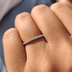 Half Eternity Wedding Band - Round Diamonds