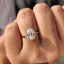 Pear Cut Engagement Ring With Halo Setting