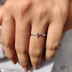 2 Stone Wedding Band In Round Cut