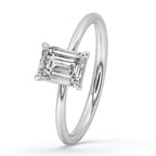 Emerald Cut Solitaire Ring