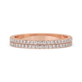 Round Diamond Eternity Band with Two Rows