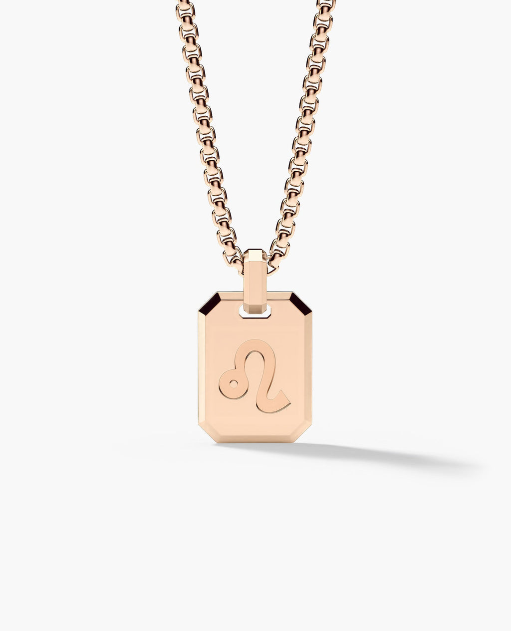 LEO MINI ZODIAC Dog Tag Gold Pendant
