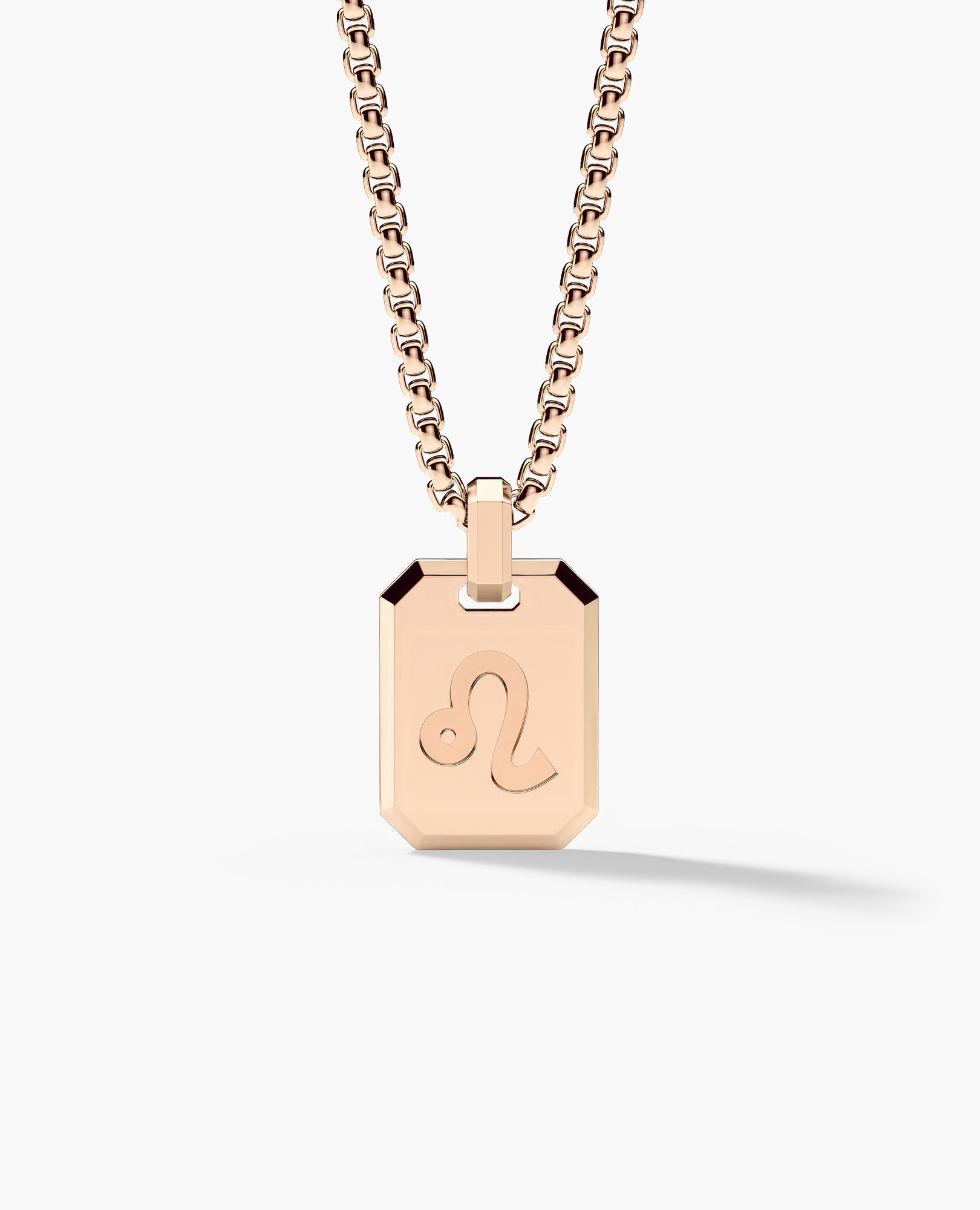LEO MINI ZODIAC Dog Tag Gold Pendant